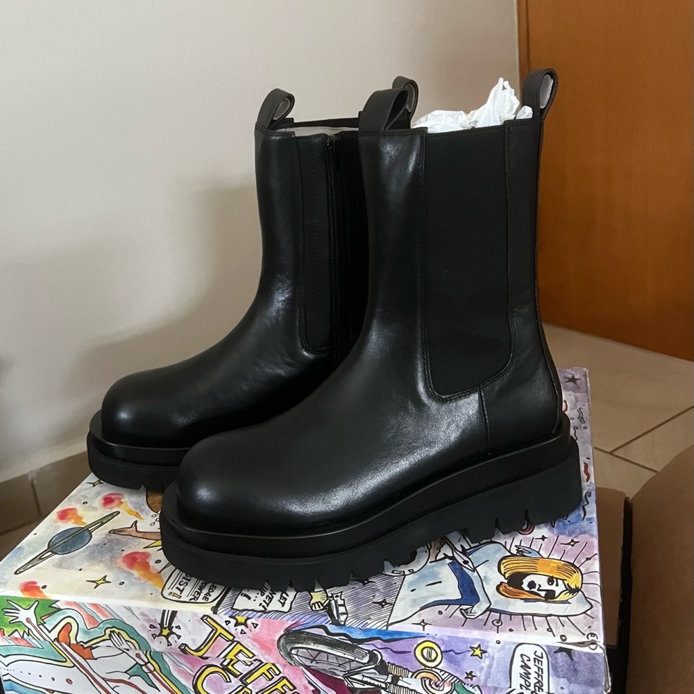 Jeffrey Campbell Tanked black boots